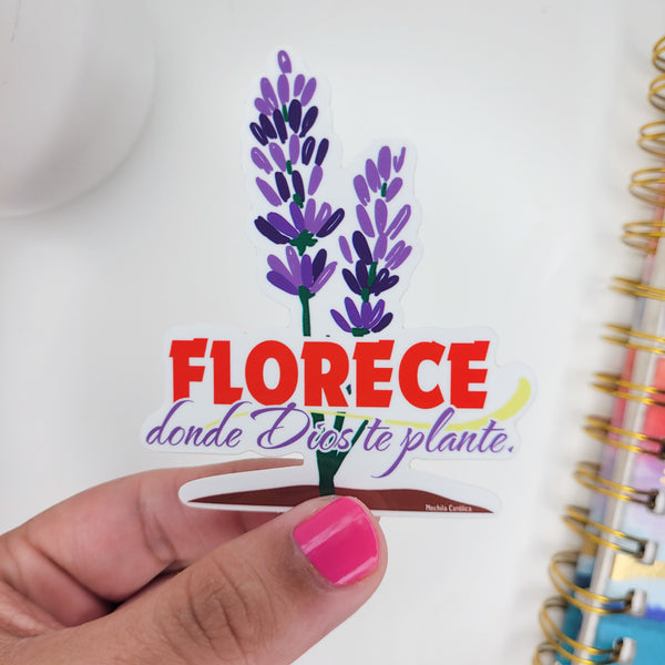 Sticker: Florece